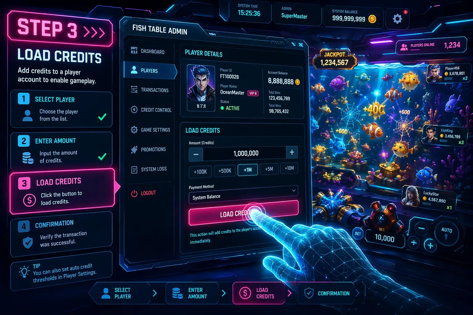 How to Start Online Fish Table Game and Load Credits 2026