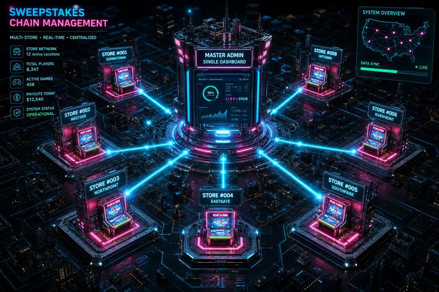 Multi-Store Sweepstakes Chain Management 2026